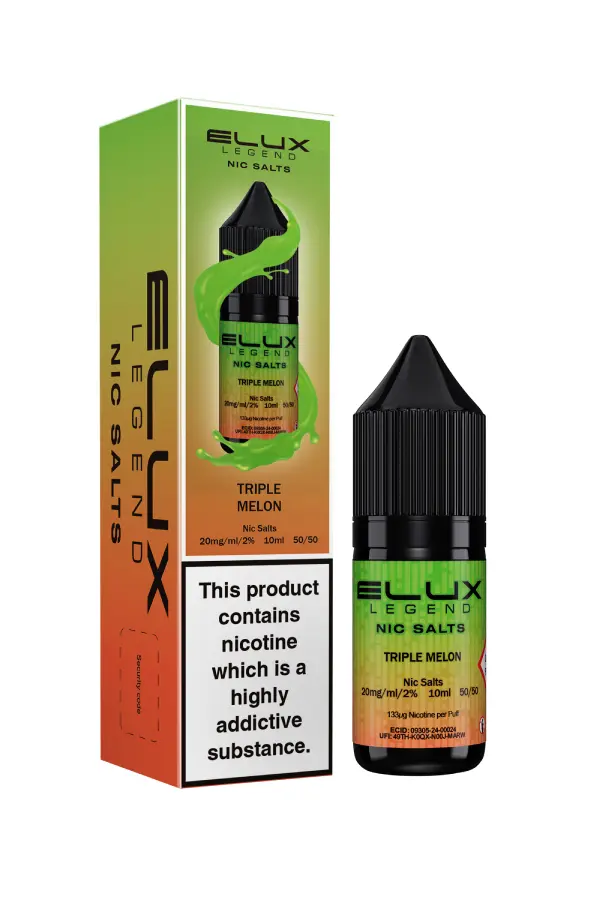 Triple Melon Nic Salt E-Liquid by Elux Legend 10ml